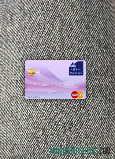 Etiópia Dashen Bank Mastercard Photolook Front exemplo real